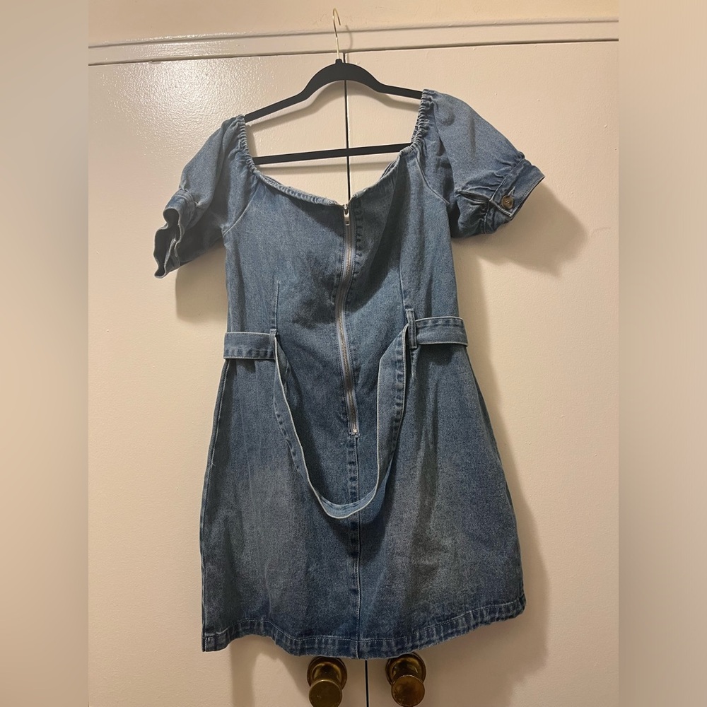 Misguided denim mini dress
